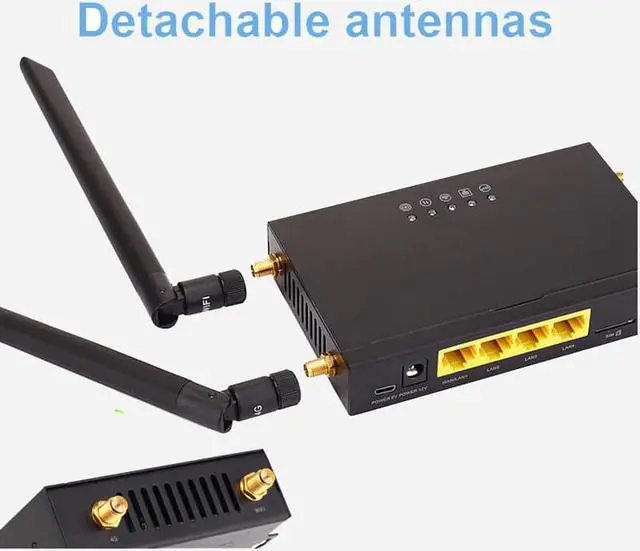Alt view image 4 of 5 - 300Mbps 4G LTE WiFi Router CAT4 Industrial CPE strong signal Suport 32 Wifi users With Sim Card Slot
