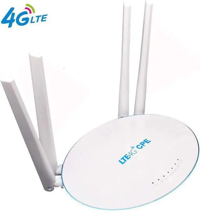 Alt view image 3 of 5 - 4G LTE Indoor CPE Mobile WiFi Router with SIM Card Slot External Antenna High Speed 300Mbps Wireless Routers