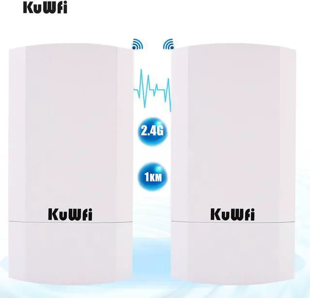 Alt view image 2 of 5 - Router 1KM 300Mbps Wireless Router Outdoor&Indoor CPE Router Kit Wireless Bridge Wifi Repeater Support WDS Long Range