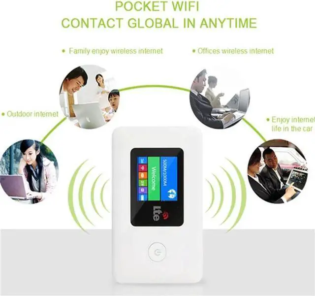 Alt view image 4 of 5 - 4G WIFI Router Car Mobile Hotspot Wireless Broadband Pocket Mifi Unlock LTE Modem Wireless Wifi Extender Repeater Mini Router