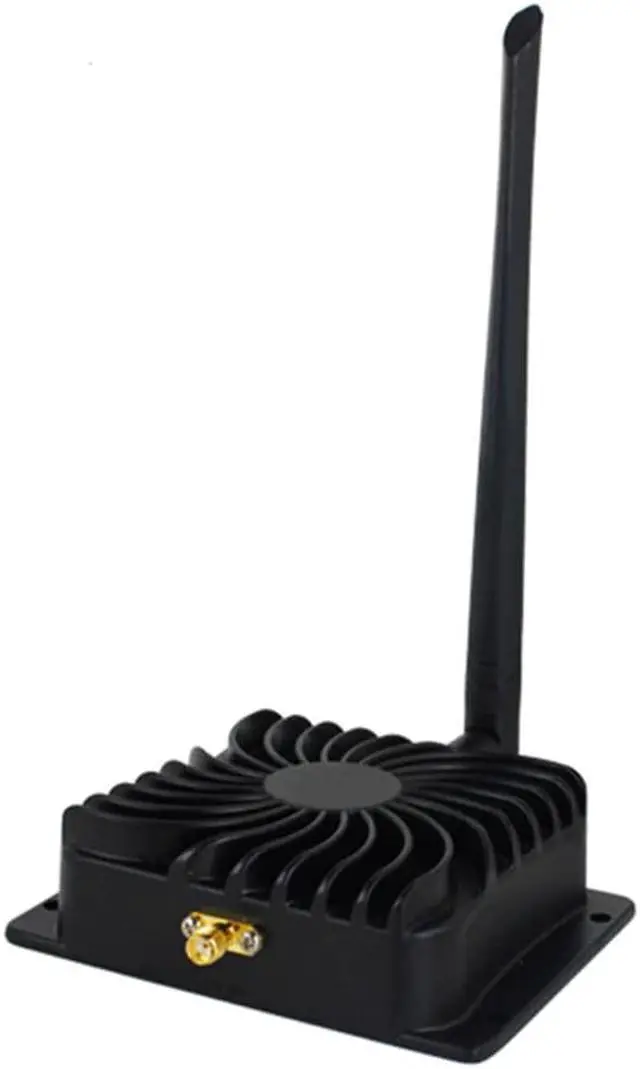 Alt view image 5 of 5 - 2.4GHz Black Durable Repeater 5W Aluminum Power Amplifier Broadband Low Noise WIFI High Power Signal Booster For Wireless Router