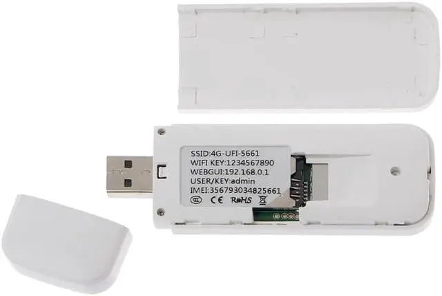 Alt view image 4 of 5 - 4G FDD LTE Wi-Fi Router Unlocked Pocket Network Hotspot USB Wifi Routers Wireless Modem with SIM Card Slot UF725  X6HA