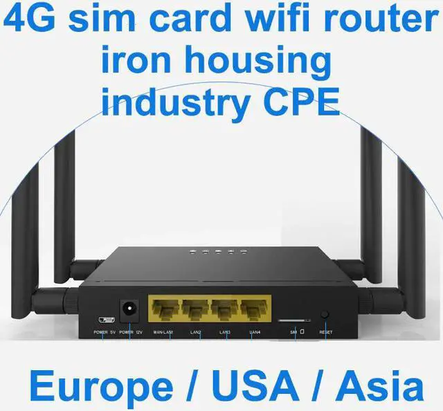 Main image of 300Mbps 4G LTE WiFi Router CAT4 Industrial CPE strong signal Suport 32 Wifi users With Sim Card Slot