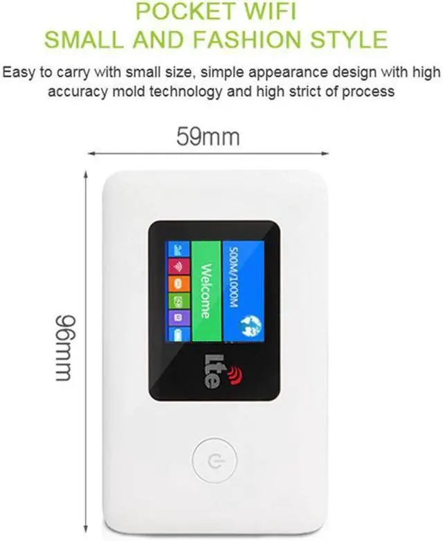 Alt view image 5 of 5 - 4G/3G Wifi Router Mobile Hotspot Pocket/Car/Battery Router Wifi Modem 4G/3G Broadband PK // Router