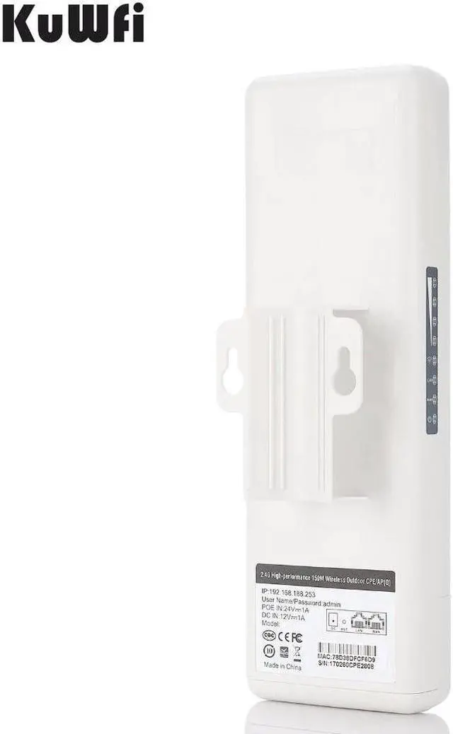 Alt view image 3 of 5 - 3KM 450Mbps AP Router Wireless Outdoor CPE WIFI Router 1000mW WIFI Bridge WIFI Repeater Extender WDS Support Monitor IP Camera
