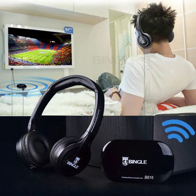 Main image of B616 Wireless FM Radio Headset Multifunction Stereo Microphone FM With Mic PC Phone Earphone wireless headphones for TV