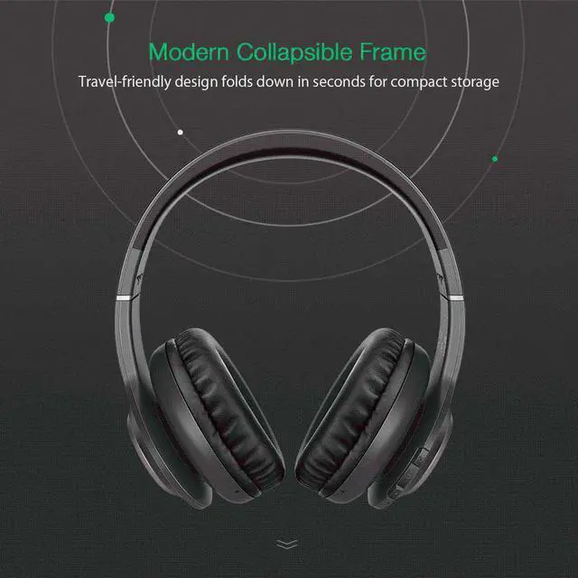 Alt view image 2 of 5 - BW-HP0 Wireless Headphones Bluetooth Headset Foldable Over-Ear Headphones With Microphone  For PC mobile phone Mp3