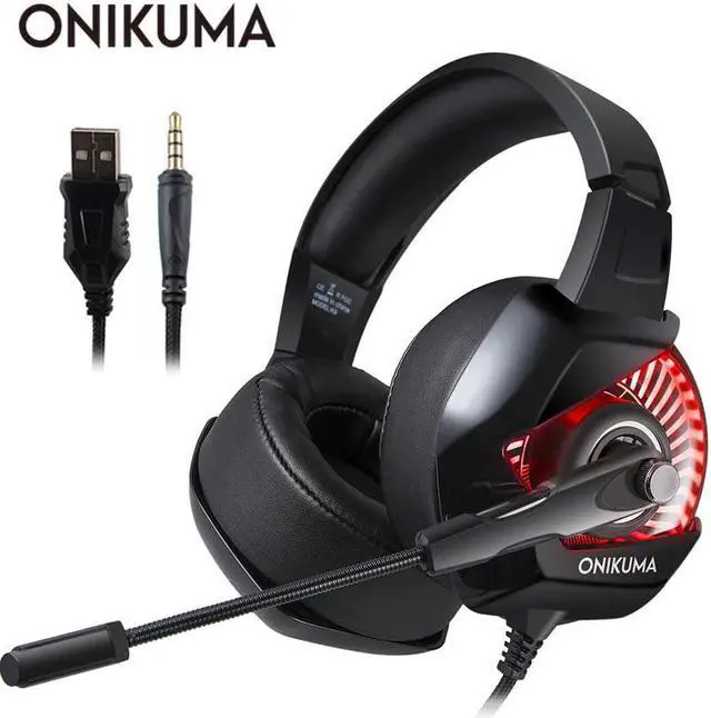 Main image of Gaming Headset casque PC Gamer Bass Stereo Headphones with Microphone for PS4 Gamepad New Xbox One Computer  Laptop