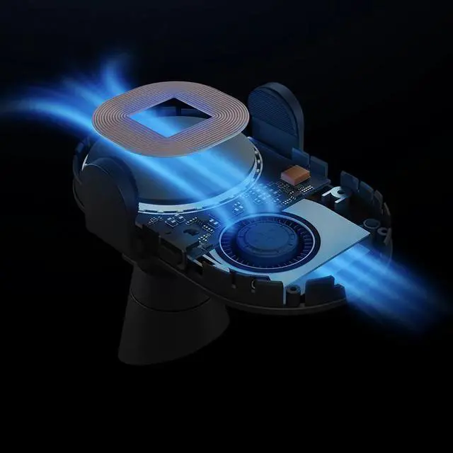 Alt view image 4 of 5 - Car Charger 20W Wireless Car Charger Max Electric Auto Pinch 2.5D Glass Ring Lit For Wireless Charging