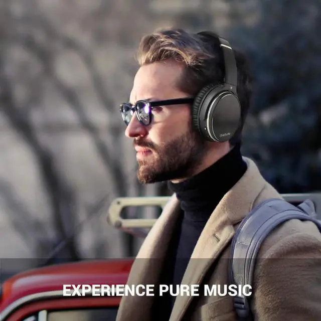 Alt view image 2 of 5 - Active Noise Cancelling Headphones Bluetooth 4.2 Wireless Headphone With apt-X Low Latency Foldable Headset For PC TV
