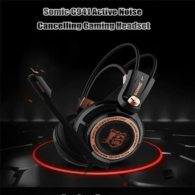 Alt view image 2 of 5 - G941 Gamer Earphones USB 7.1 Virtual Surround Sound Gaming Headset Headphones with Microphone Stereo Bass Vibration for PC