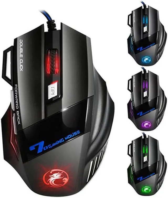 Alt view image 5 of 5 - Stock 5500 DPI X7 Pro Gamg Mouse+ Hifi Pro Gamg Headphone Game Headset+Gift Big Gamg Mousepad for Pro Gamer