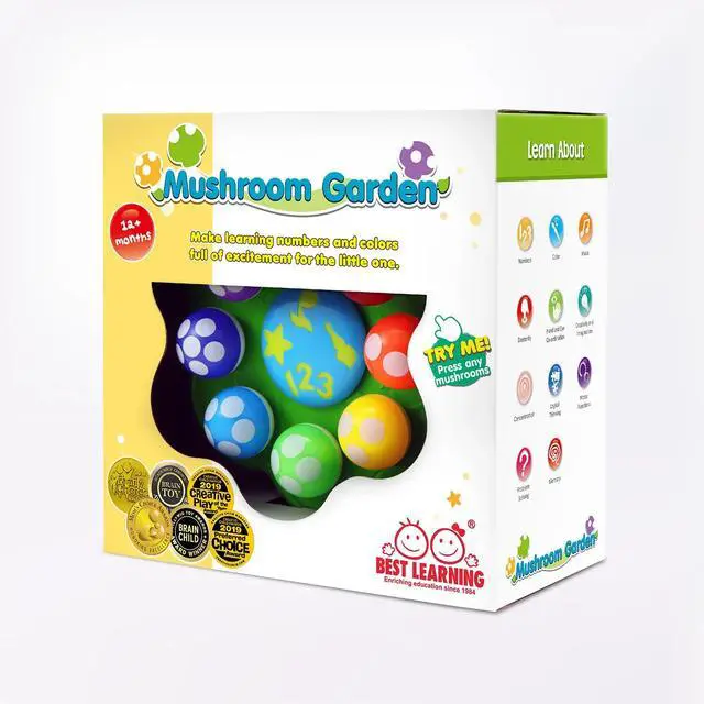 Alt view image 4 of 5 - BEST LEARNING Mushroom Garden Interactive Musical Toy for Toddlers Ages 1 to 3 Years