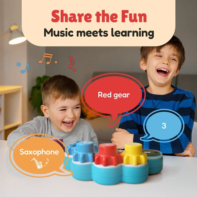 Alt view image 4 of 7 - BEST LEARNING Music Gear Mixer - Kids DJ Mixer Table and Music Toy