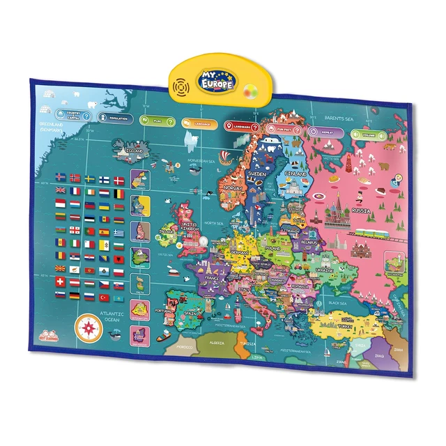 Alt view image 2 of 4 - BEST LEARNING i-Poster My Europe Interactive Map - British Accent, Exclusive in the UK Market