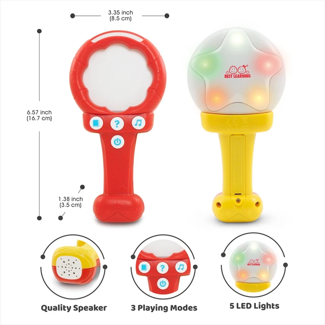 Alt view image 3 of 7 - BEST LEARNING Shake & Learn Alphabet - Educational Toy for Toddlers with Interactive Cards
