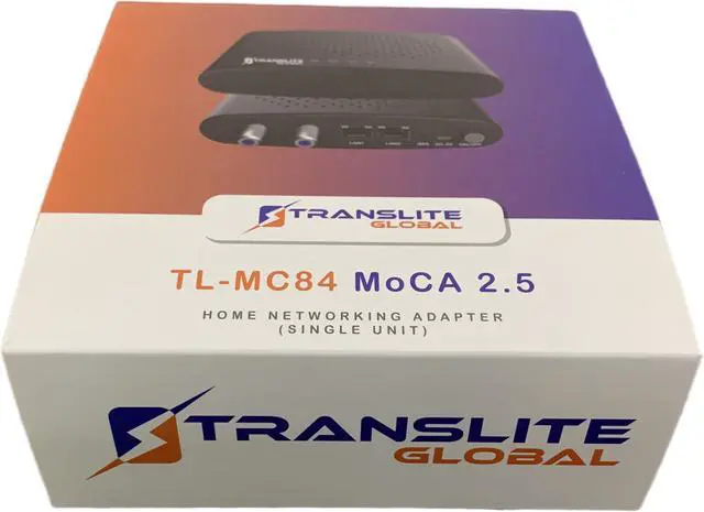 Alt view image 5 of 7 - MoCA 2.5 with 2 Gigabit Ethernet Ports - Ethernet Over Coaxial Adapter (2 Pack) | Model: TL-MC84