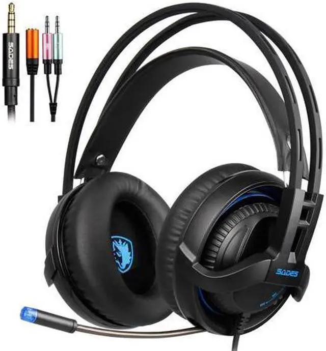Main image of Gaming Headset Surround Sound Stereo With Mic 3.5MM Jack Multi-Platform Over-ear Headphones For New Xbox One/PC/PS4/Smartphones(SA935)