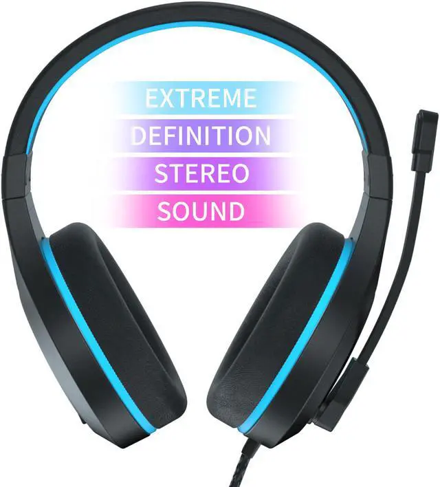 Alt view image 2 of 6 - Gaming Headset Wired PC Headphones for PS4, Mobile Phone,  High Sound Sensitivity Headphone with Mic for New Xbox One/Mac(MH601)