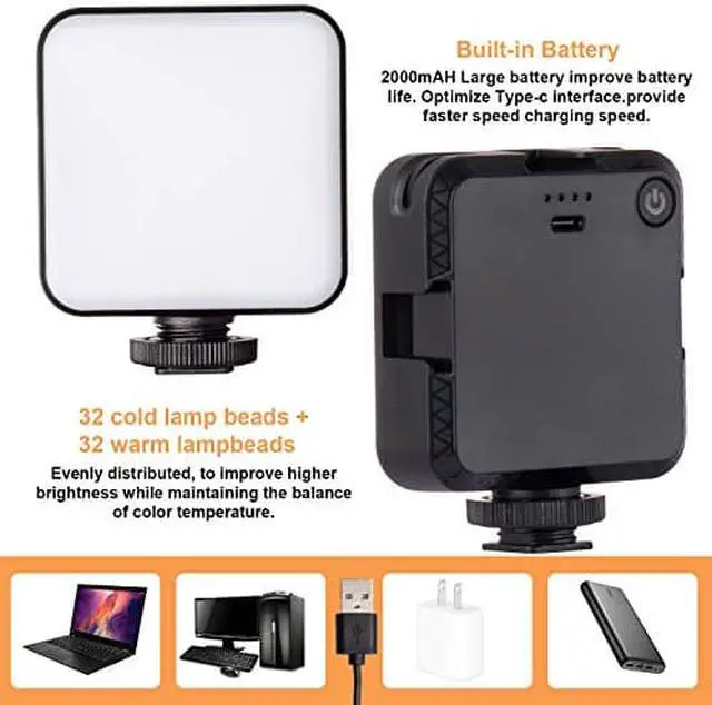 Alt view image 5 of 7 - Webcam Stand, Video Conference Lighting Kit, Laptop Webcam Lighting with Stand, LED Camera Light for Photography, Zoom Meeting, Remote Working, Streaming and Self Broadcasting, Vlogging