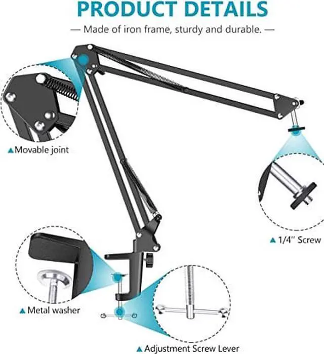 Alt view image 4 of 7 - Webcam Stand, Video Conference Lighting Kit, Laptop Webcam Lighting with Stand, LED Camera Light for Photography, Zoom Meeting, Remote Working, Streaming and Self Broadcasting, Vlogging