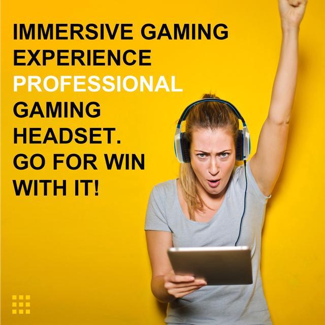 Alt view image 7 of 7 - PC Wired Gaming Headset with Mic for Computers, PlayStation 4, Xbox One, Android, iOS, Laptop, Smartphone, Tablet