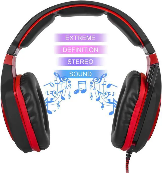 Alt view image 2 of 7 - PS4 Stereo Headphones,PC Wired Gaming Headset with Mic for Computers, Playstation 4, Xbox One , Android, iOS, Laptop, Smartphone, Tablet