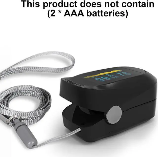 Alt view image 6 of 7 - Portable Finger Clip Oximeter OLED NM Infrared Finger Pulse Oximetry Monitor PI Sleep Monitoring Heart Rate Detector-Black