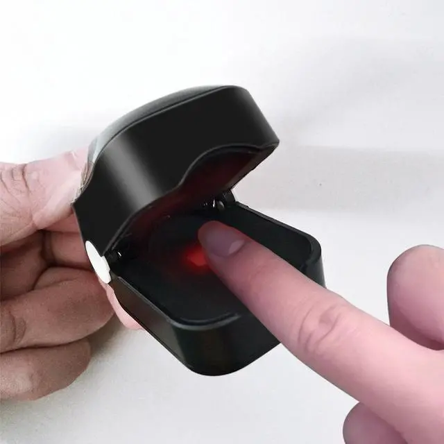 Alt view image 2 of 7 - Portable Finger Clip Oximeter OLED NM Infrared Finger Pulse Oximetry Monitor PI Sleep Monitoring Heart Rate Detector-Black