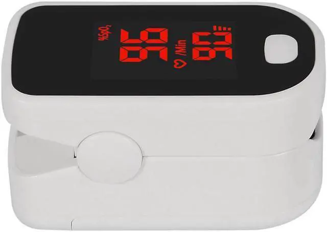 Main image of Portable Finger Clip Oximeter OLED NM Infrared Finger Pulse Oximetry Monitor PI Sleep Monitoring Heart Rate Detector-White
