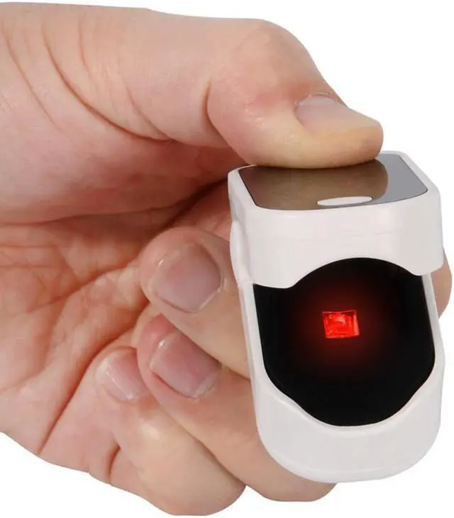 Alt view image 3 of 7 - Portable Finger Clip Oximeter OLED NM Infrared Finger Pulse Oximetry Monitor PI Sleep Monitoring Heart Rate Detector-White