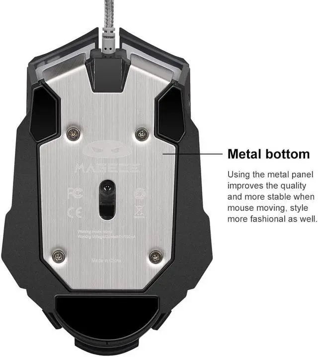 Alt view image 7 of 7 - Magece G2 Gaming Mice 3200 DPI 6 Buttons Professional Ergonomic Gaming Mouse for PC Mac Gamer