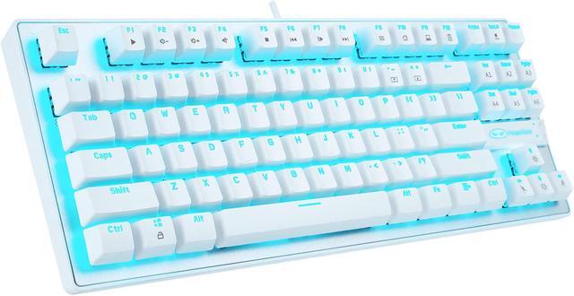 Main image of Mechanical Gaming Keyboard with LED Backlight, 87-Key Anti-Ghosting Wired Mechanical Keyboard with Ergonomic Design for PC and Laptop