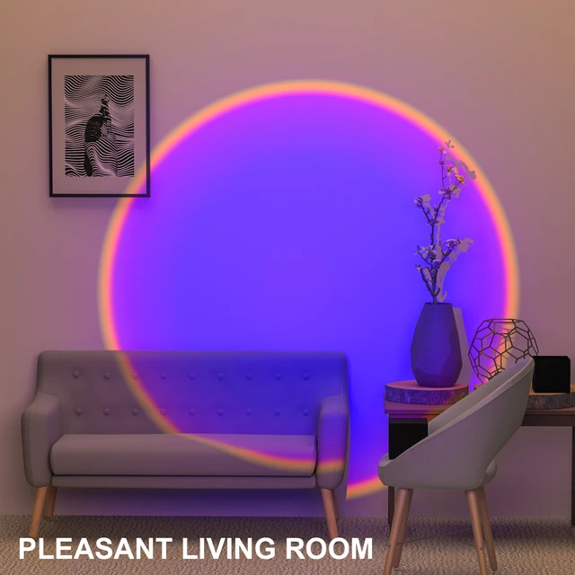Alt view image 6 of 7 - INMISS Adjustable Height Sunset Projection Lamp 360° Rotation USB Rainbow Sunset Light Bedroom Decor for Selfie Live Stream Photography