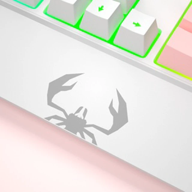 Alt view image 6 of 7 - INMISS Wired Gaming Keyboard and Mouse Combo, 104 Keys Pink White Mixed Rainbow RGB Backlit Mechanical Feel Keyboard, Ergonomic RGB Gaming Mouse, Full Size USB Keyboard Set for PC Laptop Desktop