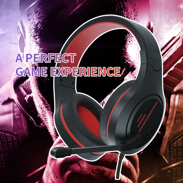 Alt view image 7 of 7 - INMISS MH601 Wired Gaming Headset with Microphone, Over-Ear Stereo Gaming Headphones, 3.5mm Jack Compatible with PC PS4 Xbox Laptop Phone