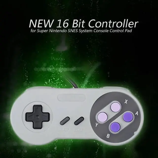 Alt view image 3 of 5 - Gaming 16 Bit Controller pad Joystick for Nintendo SNES System Console Control Pad