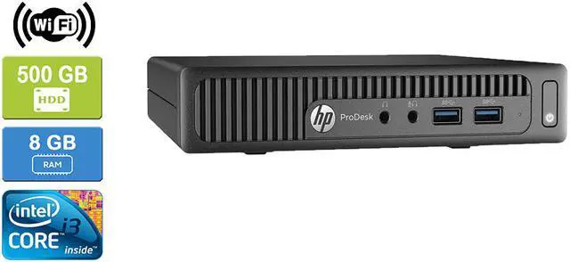 Main image of HP 600 G1 MINI Intel Core i3-4160T 3.10 GHz, 8GB, 500GB HDD, Win 10 Pro