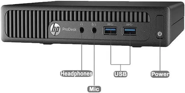 Alt view image 2 of 3 - HP 600 G1 MINI Intel Core i3-4160T 3.10 GHz, 8GB, 500GB HDD, Win 10 Pro
