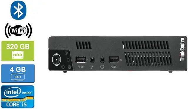 Main image of LENOVO M72E TINY Intel Core i5-3470T 2.90 GHz, 4GB, 320GB HDD, Win 10 Pro