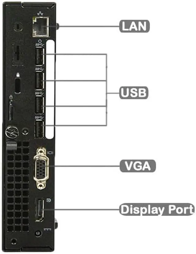 Alt view image 2 of 3 - DELL 9020 MICRO Intel Core i5-4570T 2.90 GHz, 4GB, 500GB SSD, Win 10 Pro