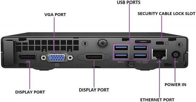 Alt view image 2 of 3 - HP 800 G2 MINI Intel Core i5-6500T 2.50 GHz, 16GB, M.2/256GB SSD, Win 10 Home