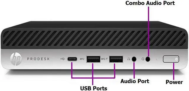 Main image of HP 600 G4 MINI Intel Core i5-8500T 2.10 GHz, 8GB, M.2/128GB SSD, Win 10 Pro