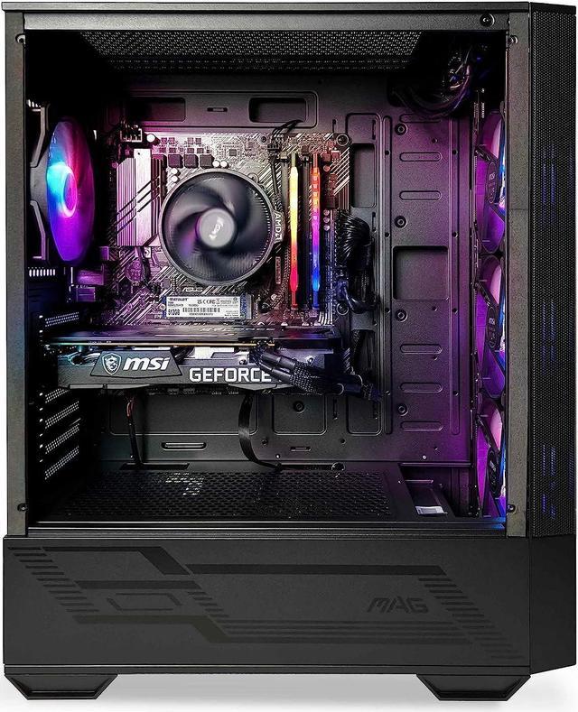 NSX GAMING Nova Desktop Gaming Computer, AMD Ryzen 5 5600G, 16GB DDR4 3600,  512Gb M2 NVME SSD, RGB Fans, Windows 11 Home, 64-bit Ready, 1 Year