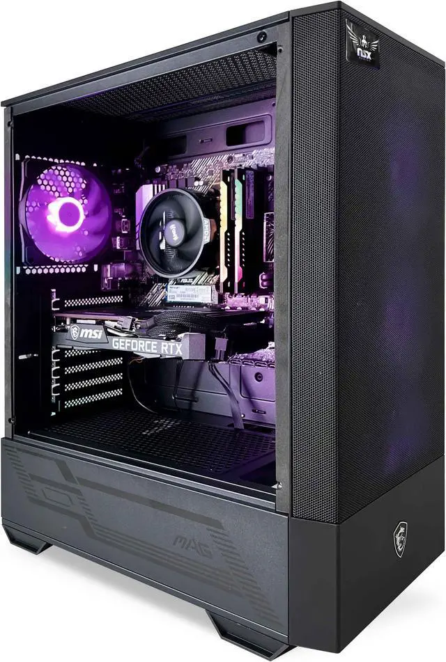 Alt view image 2 of 8 - NSX GAMING PC Desktop - Ryzen 5 5500, 16GB RAM, 512GB, RTX 3050, Win 11, WiFi