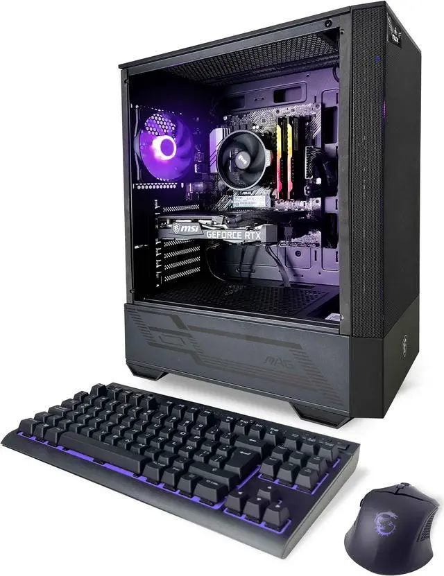 Alt view image 4 of 8 - NSX GAMING PC Desktop - Ryzen 5 5500, 16GB RAM, 512GB, RTX 3050, Win 11, WiFi