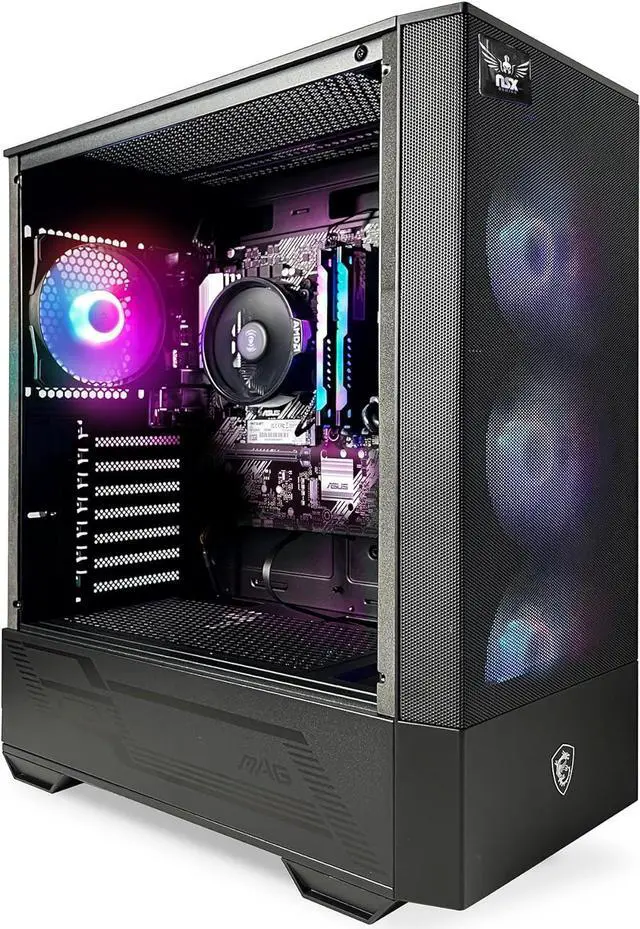 Alt view image 2 of 7 - NSX GAMING PC Desktop - Ryzen 7 8700G, 16 RAM (2*8GB) DDR 5200, 480GB SSD Nmve, Win 11, WiFi Ready, Mouse and Keyboard