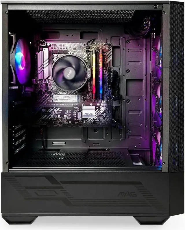 Alt view image 4 of 7 - NSX GAMING PC Desktop - Ryzen 7 8700G, 16 RAM (2*8GB) DDR 5200, 480GB SSD Nmve, Win 11, WiFi Ready, Mouse and Keyboard