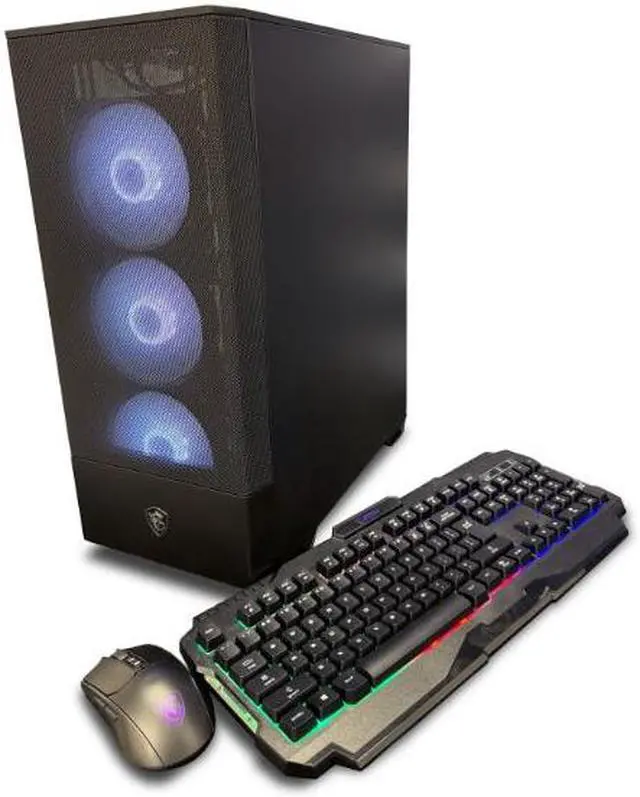 Alt view image 2 of 6 - NSX GAMING PC Desktop - AMD RYZEN 5 8500G, 16GB (2*8Gb) RAM DDR5 5200, 512 GB SSD NVME, Win 11, WiFi Ready, Mouse and Keyboard, 1 year warranty)