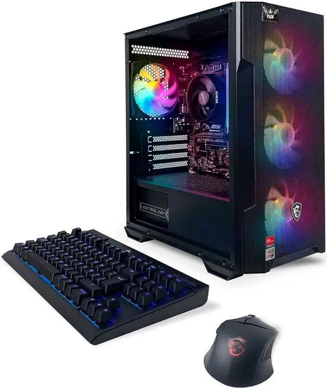 Main image of NSX GAMING PC Desktop - Ryzen 7 5700G, RAM 16GB (2*8GB) DDR4 3600, 480GB SSD NVME, Win 11, Mouse and Keyboard